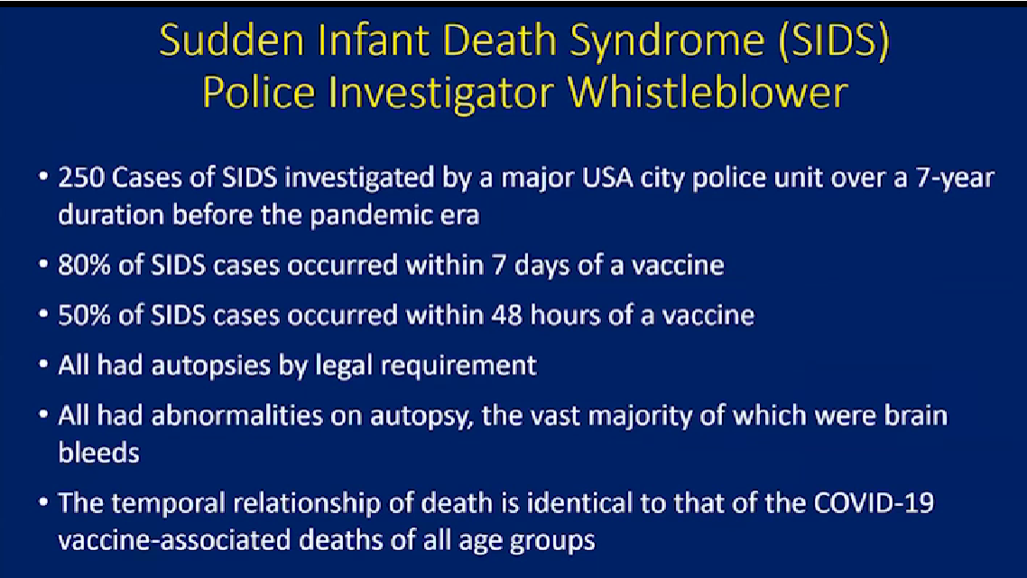 COVID VACCINE SIDS DEATHS