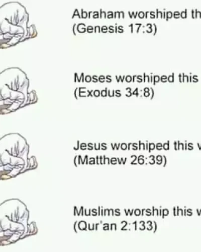 Bible Changes Community - Muslim praying is in scripture now