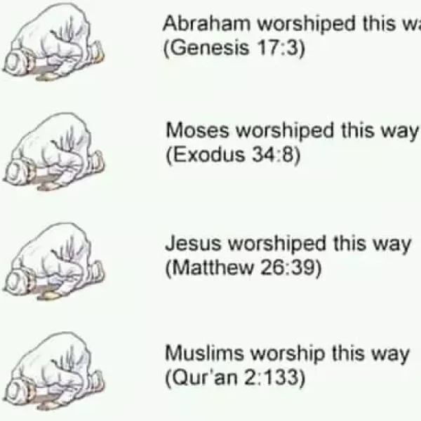 Bible Changes Community - Muslim praying is in scripture now