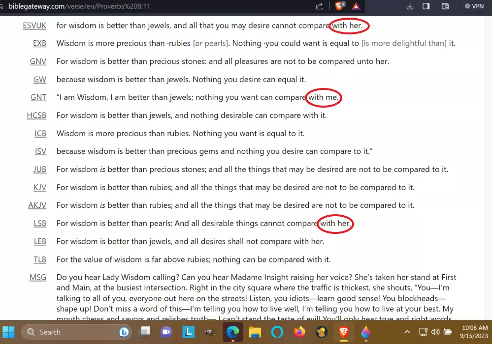 Bible Trivia Game Front Cover Proverbs 8:11 wrong