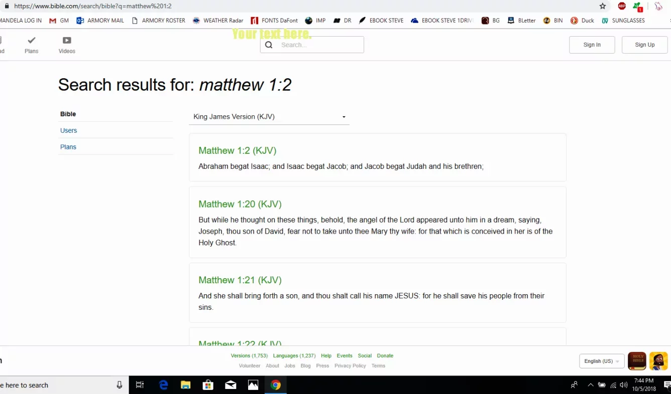 JUDAH MATT 1-2