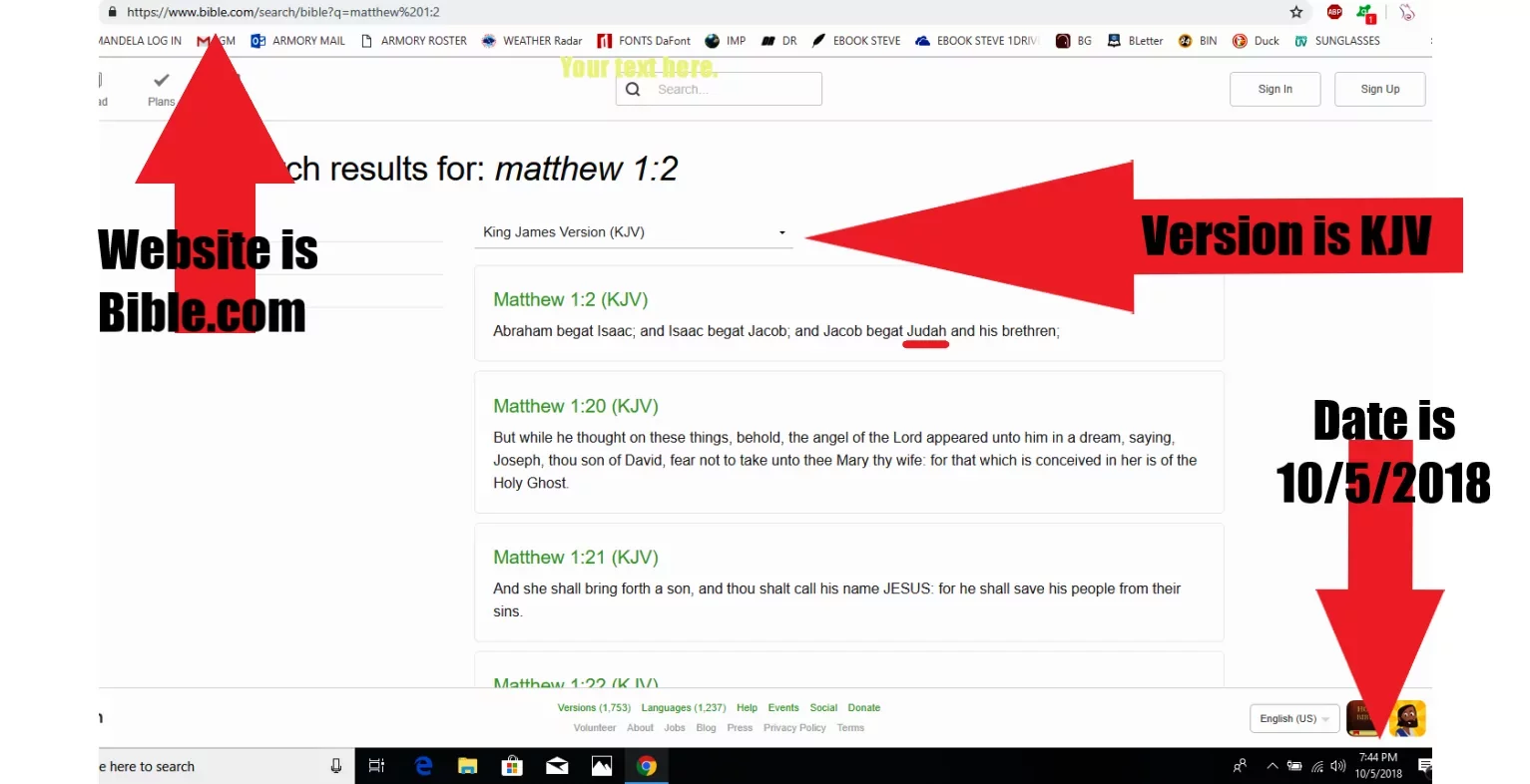 This screenshot fro 2018 shows Bible.com saying JUDAH with an H at the end.