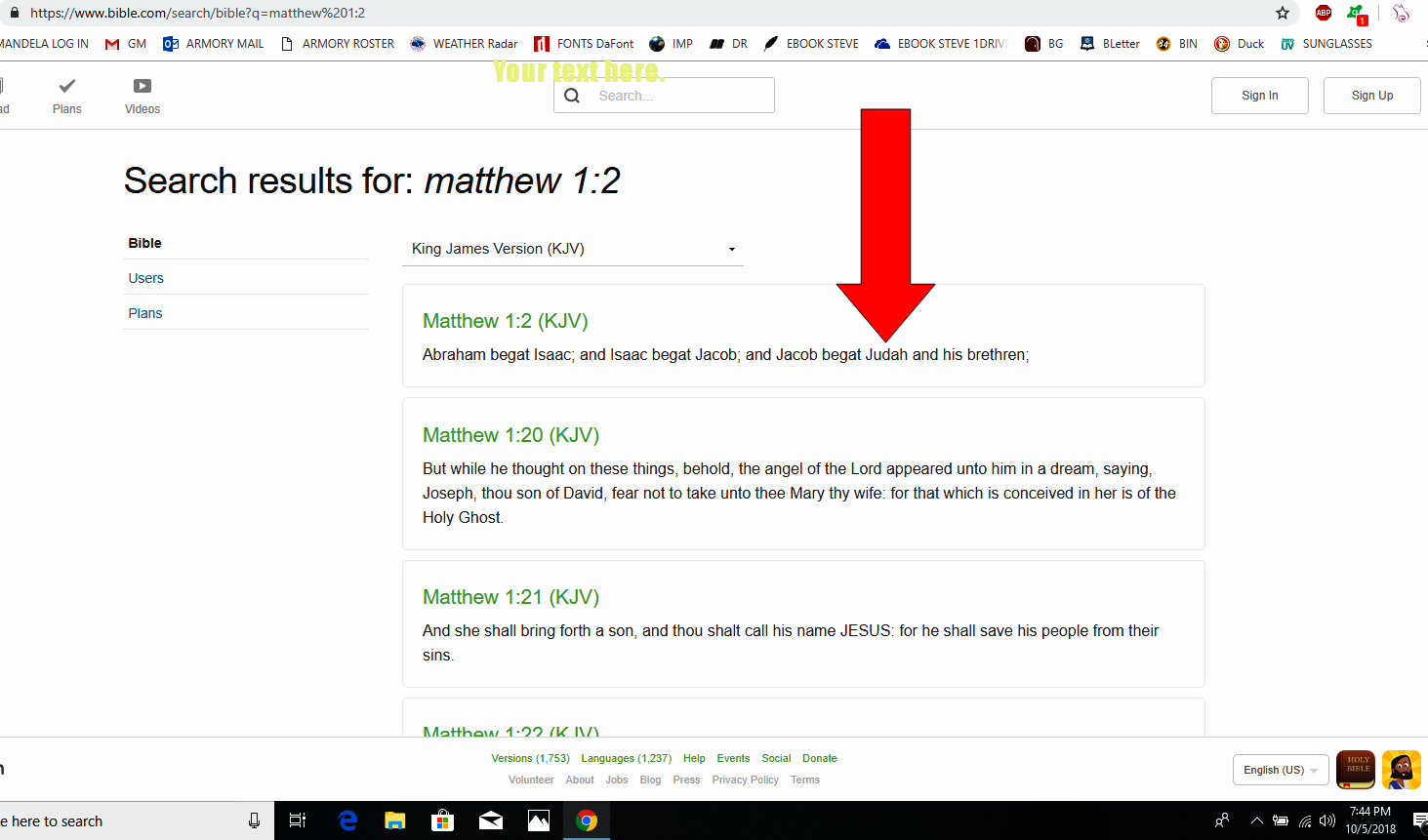 matt 1-2 Judah not judas