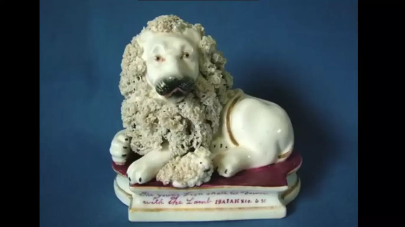 LIONAND LAMB STATUE ISAIAH 11:6