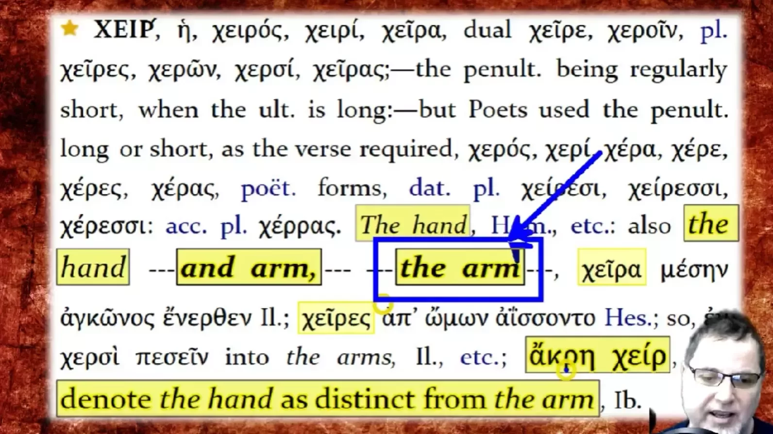 HAND MEANS ARM IN REVELATION IN THE BIBLE