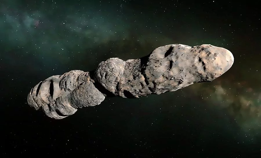 Illustration of 'Oumuamua asteroid