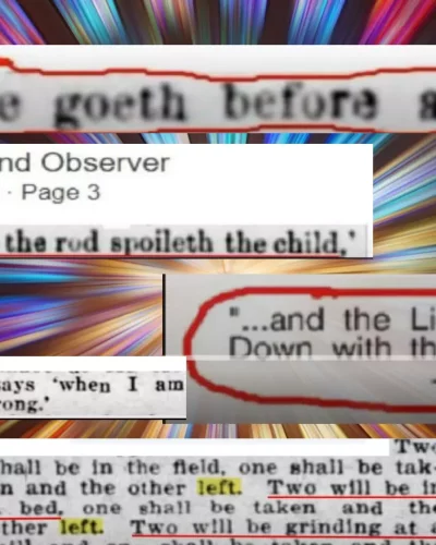 Residual for Iconic Bible Verses Found in 100+ Year Old Sources