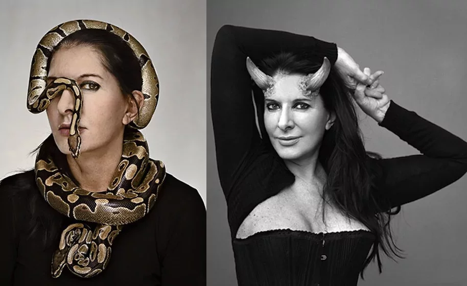 Maria Abramovich snake and horns on head