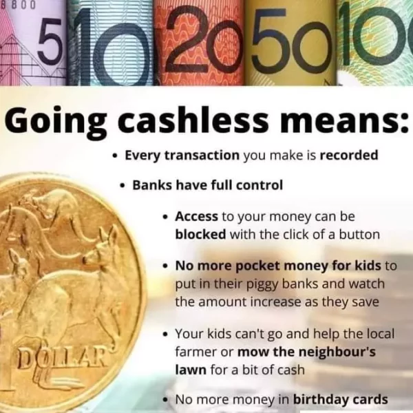 So you want a cashless society?