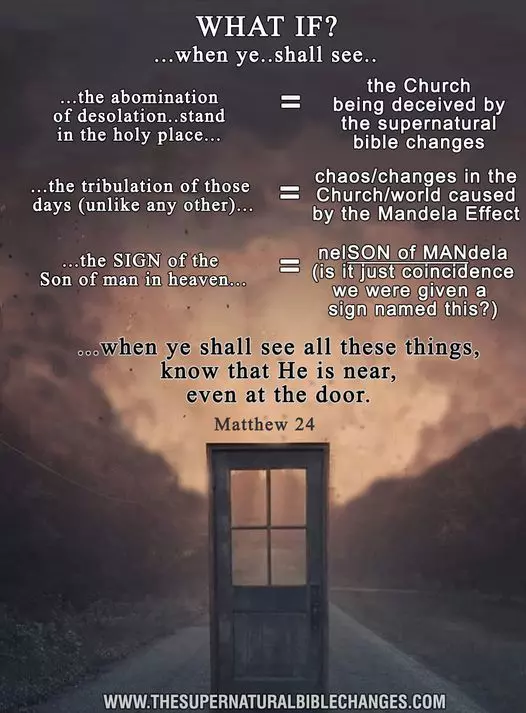 The abomination of desolation is more devious than we could imagine. Both scriptures as well as everything on earth has been altered. We can only watch being those who have eyes to see as the physical church falls away slowly following the corrupted texts within scriptures. What is worse is that if they had Jesus' Word hidden in their hearts they would remember just as we do. This is satan deceiving the world like he started with Adam and Eve. It will be the final time he decieves people once the end of the millenial reign has concluded.