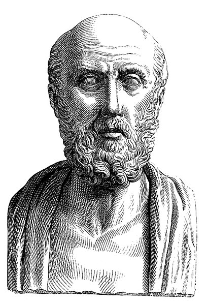 The Greek physician Hippocrates (460–370 BC), to whom the oath is traditionally attributed.
