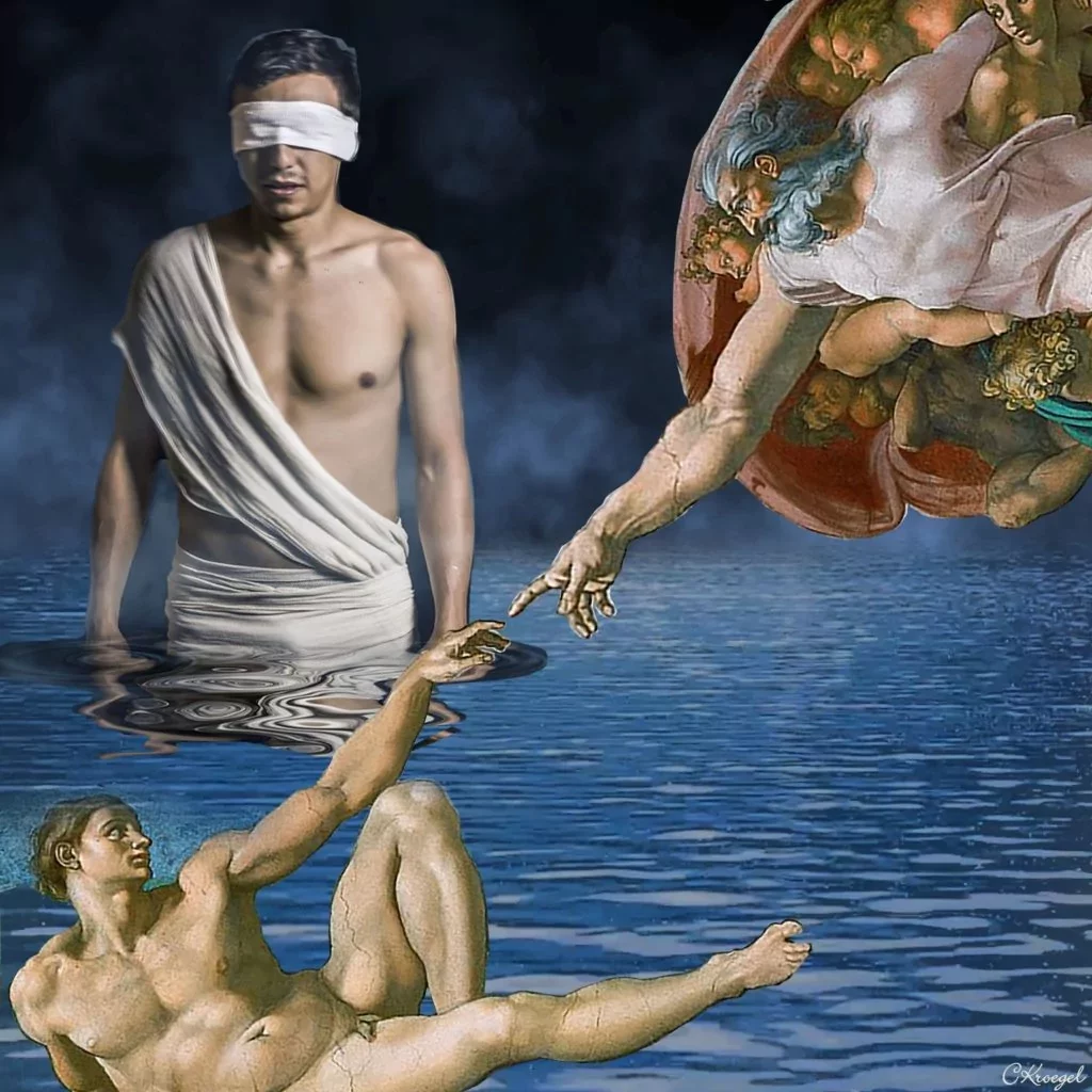 The Creation of Man by Michelangelo