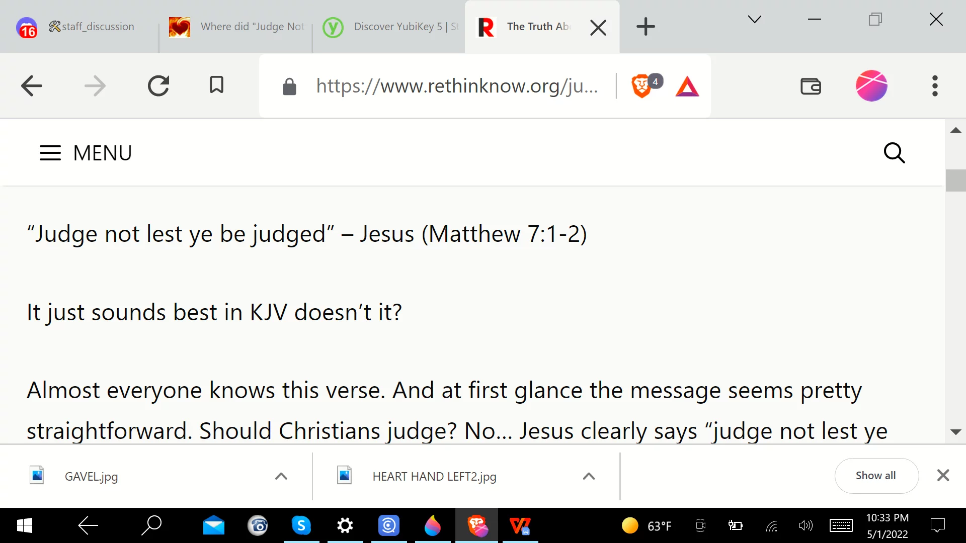 judge not lest ye be judged